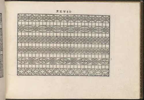 La Vera Perfettione del Disegno di varie sorti di recami, page 14 (recto) by Giovanni Ostaus, book, 1567
