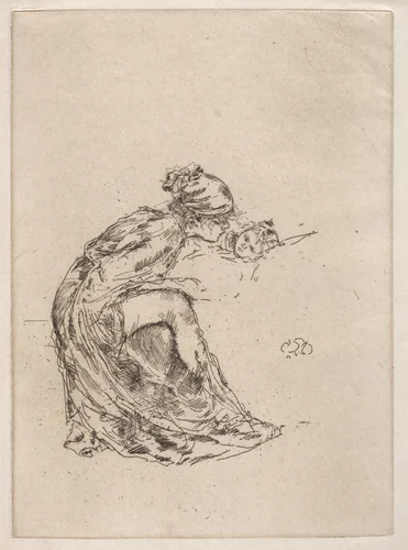 Cameo, No. 1 (Mother and Child) by James McNeill Whistler, print, 1885-1898