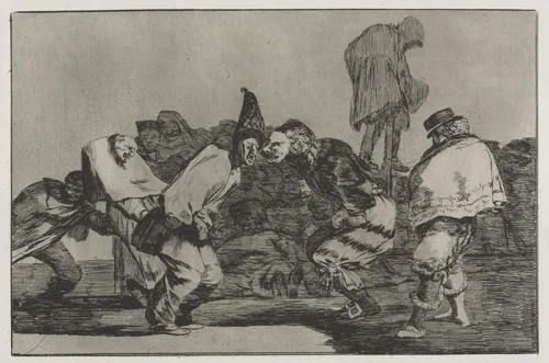 The Proverbs: Carnival Folly by Francisco de Goya, print, 1864