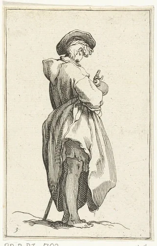 Jonge boer by Frederick Bloemaert, print, 1635-1669