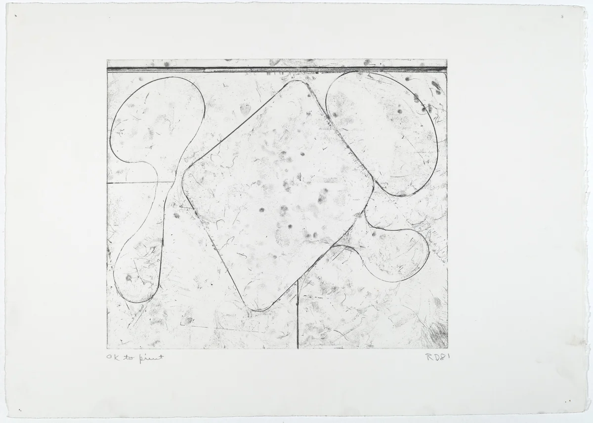 Card Game by Richard Diebenkorn, print, 1981