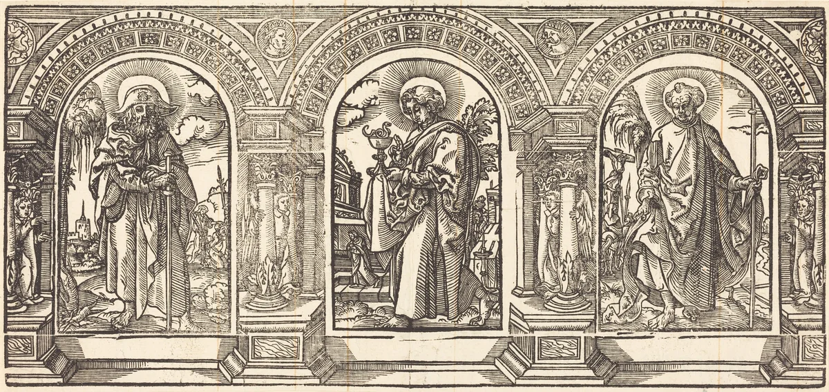 Christ and His Disciples III by Martin Schongauer, print, 1500-1599