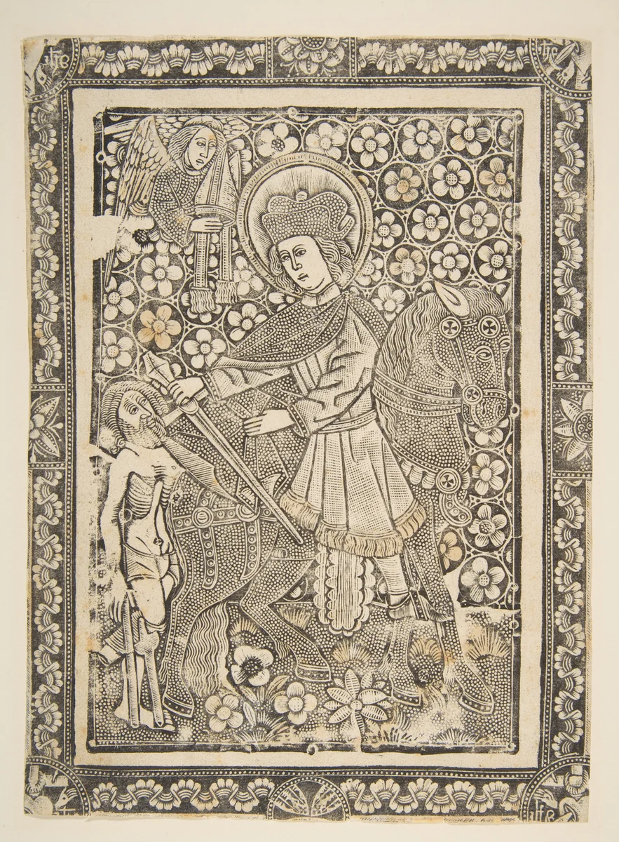 St. Martin by anonymous, print, 1400-1499