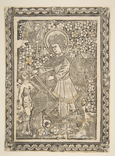 St. Martin by anonymous, print, 1400-1499