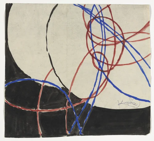 Amorpha: Fugue in Two Colors by František Kupka, drawing, 1912