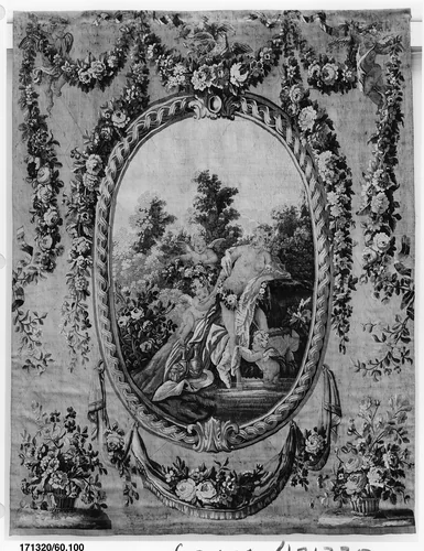 The Toilet of Venus by Aubusson, textile, 1765-1785
