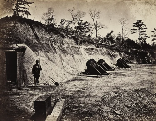 Battery No 4, near Yorktown, Virginia by Alexander Gardner, photograph, 1862