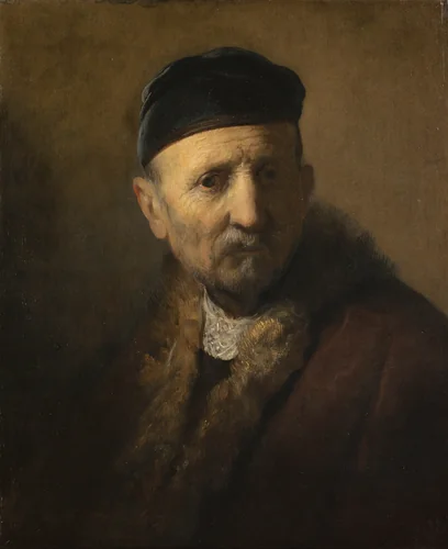 'Tronie' of an Old Man by Rembrandt van Rijn, painting, 1630
