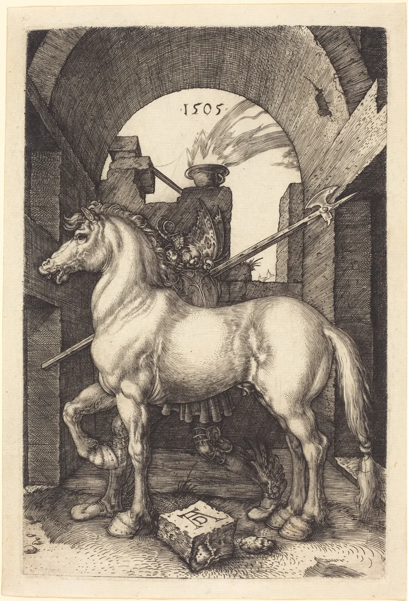 Small Horse by Albrecht Dürer, print, 1505