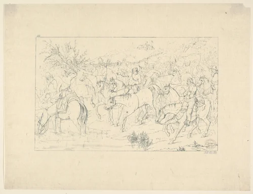 General Stuart's Return from Pennsylvania, from "Confederate War Etchings" by Adalbert John Volck, print, 1861-1863