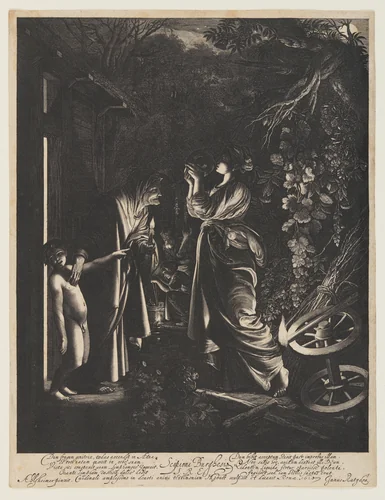 The Mocking of Ceres by Hendrick Goudt, print, 1610