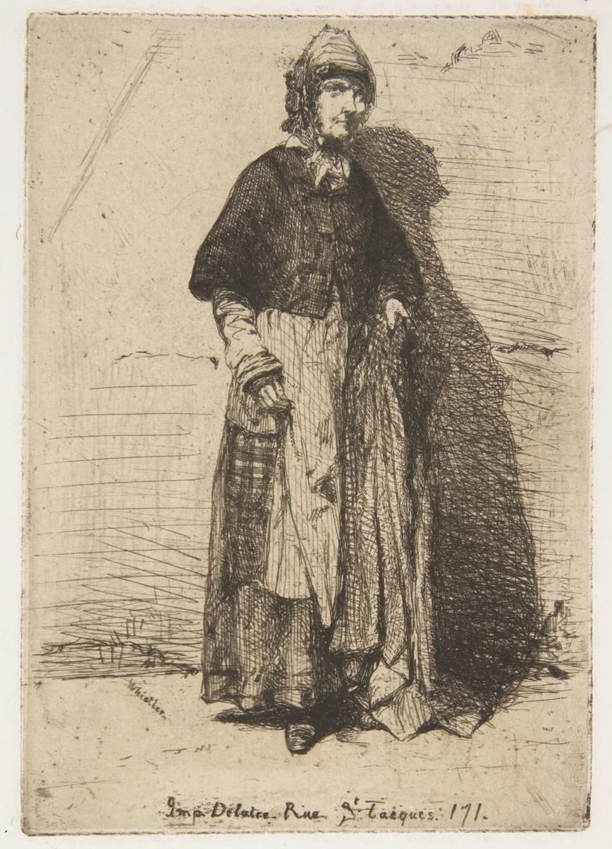 La Mère Gérard by James McNeill Whistler, print, 1858