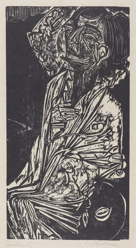 The Wife of Professor Goldstein by Ernst Ludwig Kirchner, print, 1916