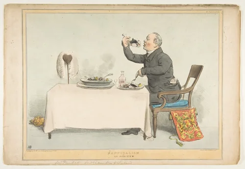 H(C)annibalism or an Irish Stew by John Doyle, print, 1833