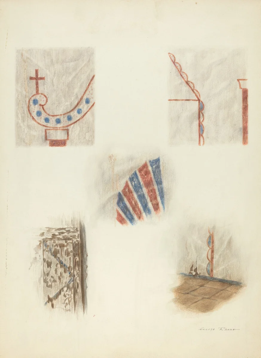 Technique Demonstration by George E. Rhone, index of american design, 1935-1942