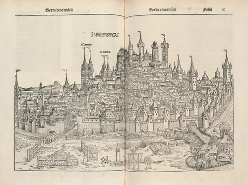 Nuremberg Chronicle by Michael Wolgemut, book, 1493