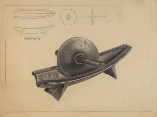 Coffee Grinder by Gordon Sanborn, index of american design, 1936