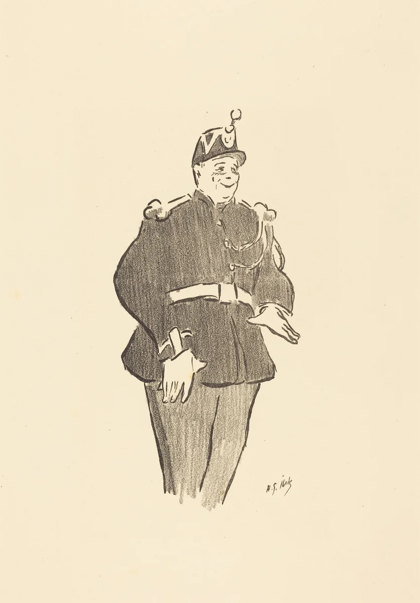 Gendarme by Henri Gabriel Ibels, portfolio, 1893