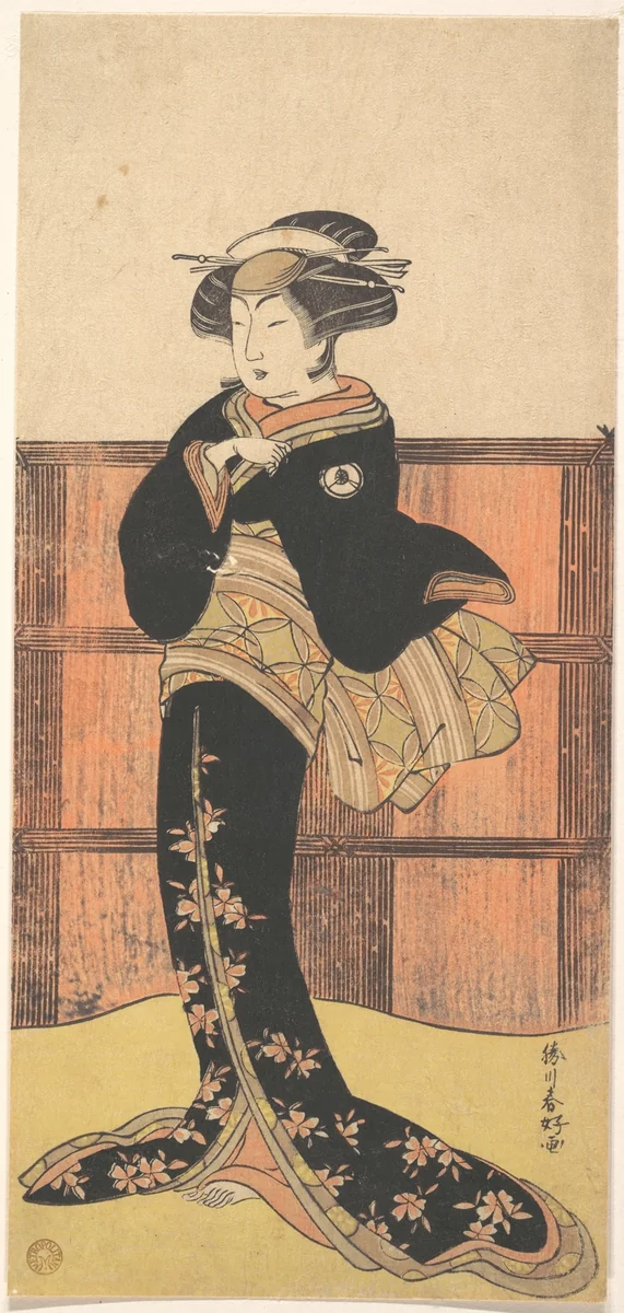 Kabuki Actor Iwai Hanshirō IV by Katsukawa Shunkō (勝川春好), print, 1768-1788