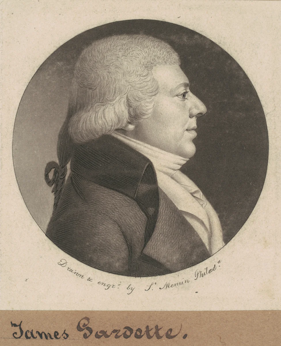 James Gardette by Charles B. J. Févret de Saint-Mémin, print, 1801
