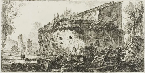 Tomb of the Scipios, plate 18 from Some Views of Triumphal Arches and other arches by Giovanni Battista Piranesi, print, 1748