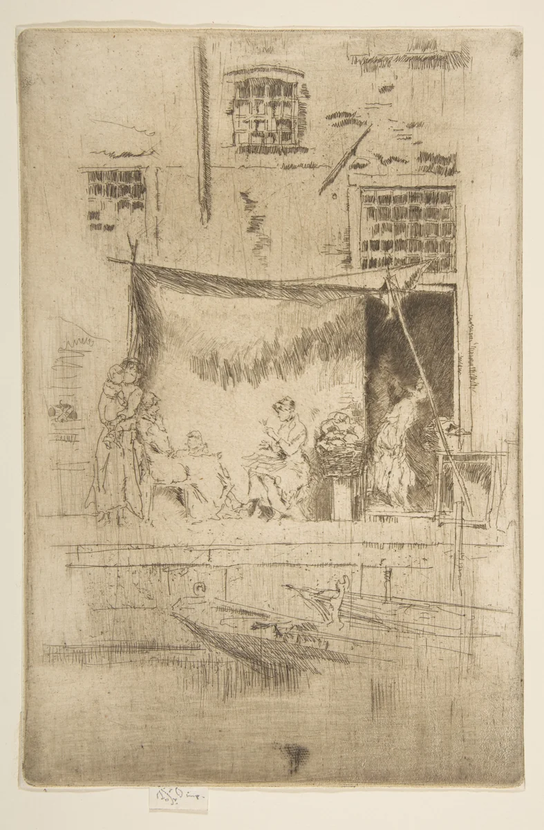 Fruit Stall by James McNeill Whistler, print, 1879-1880