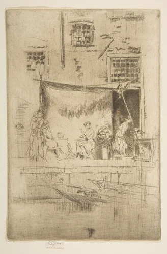Fruit Stall by James McNeill Whistler, print, 1879-1880