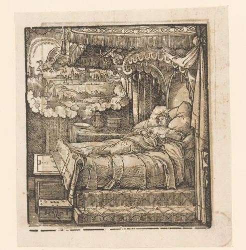 Droom van Skanderbegs moeder by anonymous, print, 1533