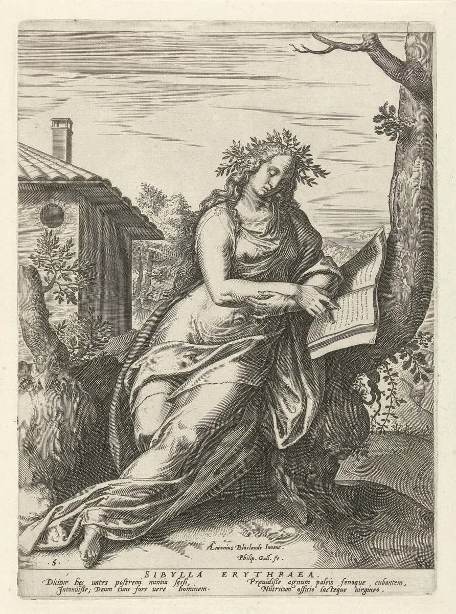 Sibille van Erythrae by Unknown, print, 1575