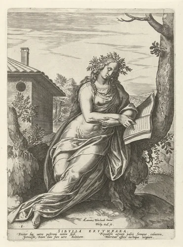 Sibille van Erythrae by Unknown, print, 1575
