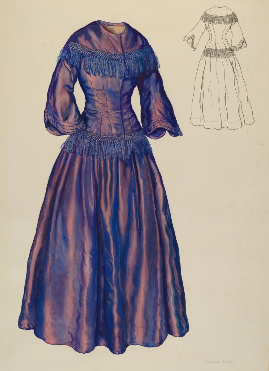 Gown by Lillian Causey, index of american design, 1940