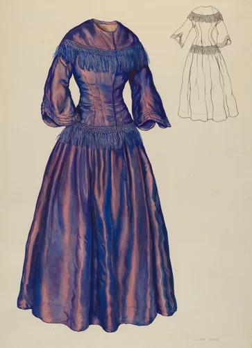Gown by Lillian Causey, index of american design, 1940