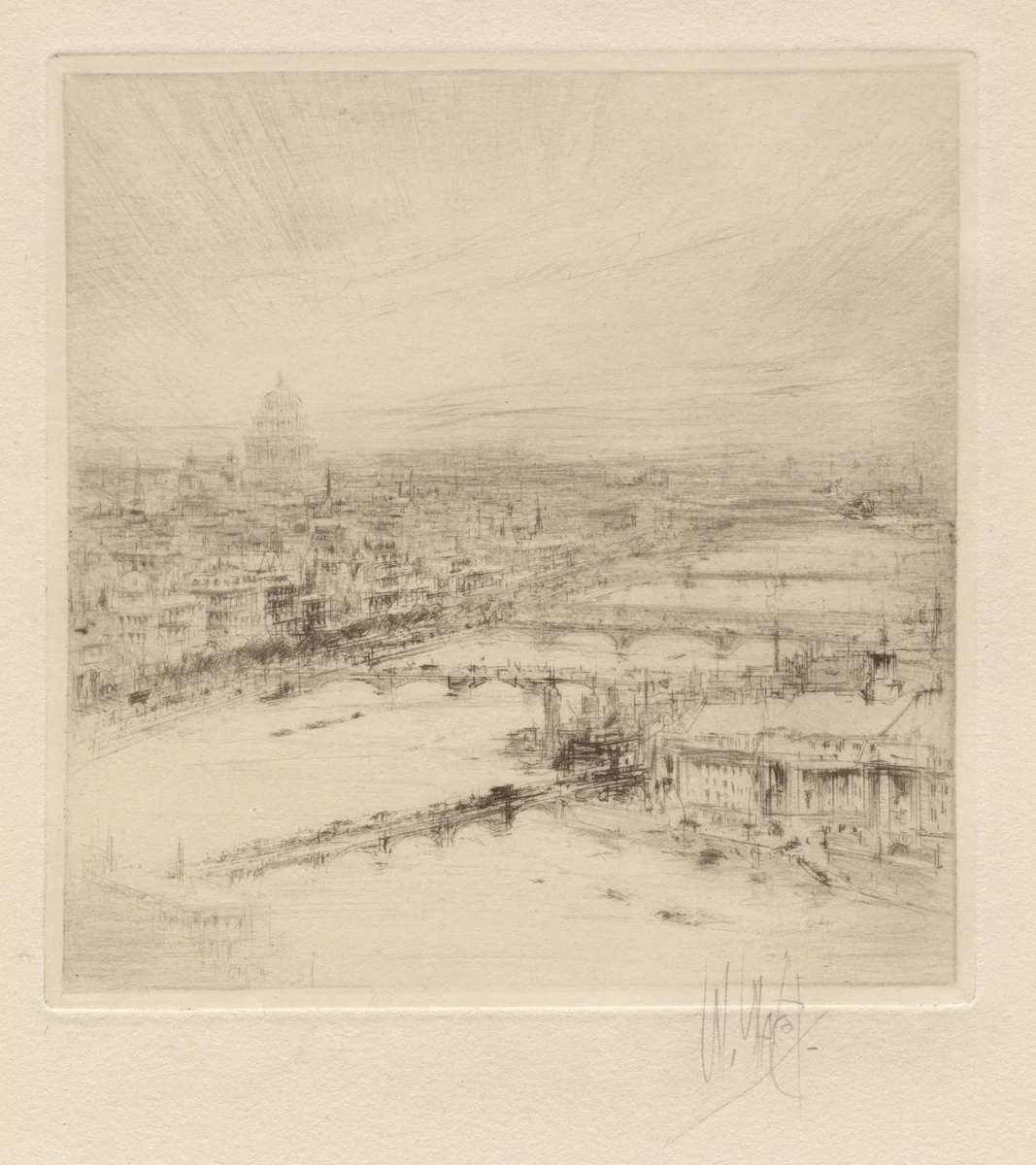London by William Walcot, print, 1920