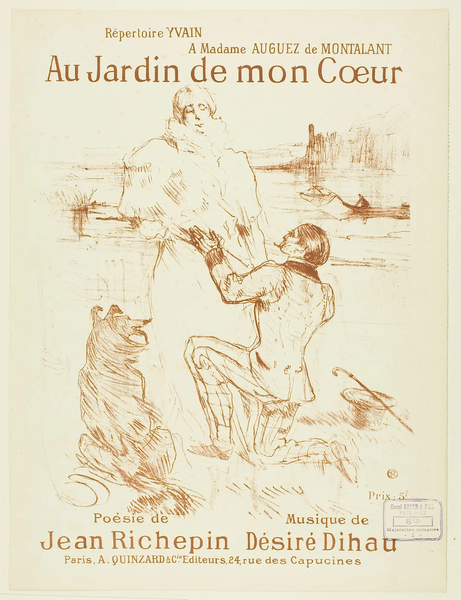 Proposal (first plate) by Henri de Toulouse-Lautrec, print, 1898