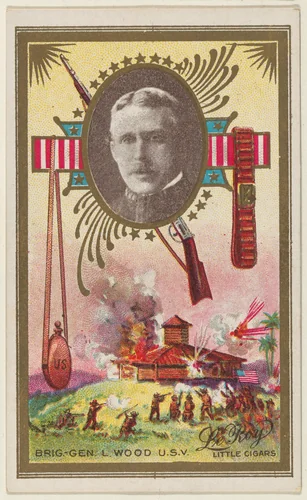 Brigadier General Leonard Wood, U.S. Volunteers, from the "Generals" series (T63), issued by LeRoy Little Cigars by LeRoy Little Cigars, print, 1898-1901