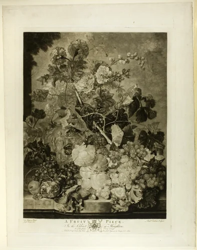 A Fruit Piece, from The Houghton Gallery by Richard Earlom, print, 1781