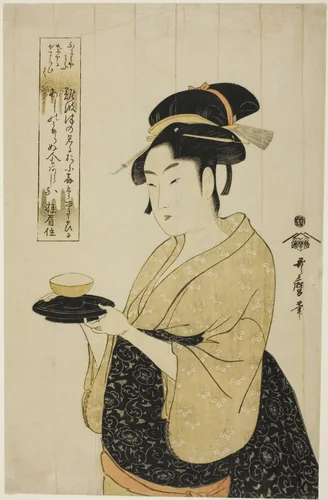 Naniwaya Okita by Kitagawa Utamaro (喜多川歌麿), print, 1788-1798