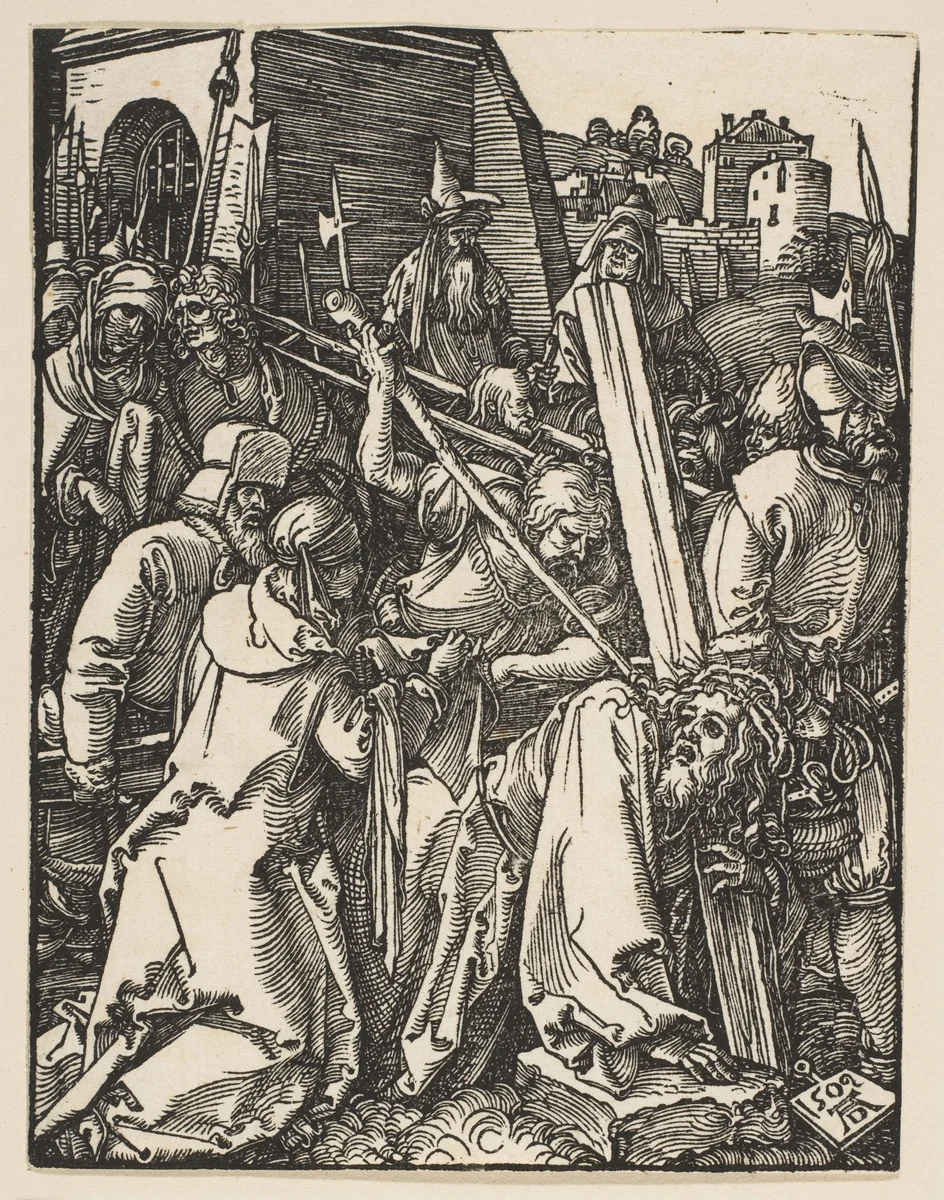 Chist Carrying the Cross, from "The Small Passion" by Albrecht Dürer, print, 1509