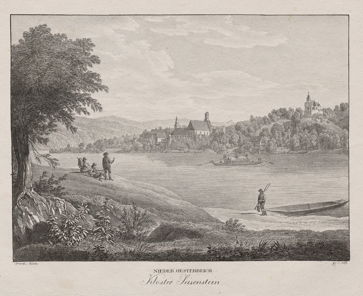 Nieder-oesterreich, Kloster by Jakob Alt, print