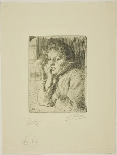 Kesti, a Mora Peasant by Anders Zorn, print, 1906