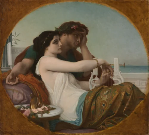 Aglaida and Boniface by Alexandre Cabanel, painting, 1852-1862