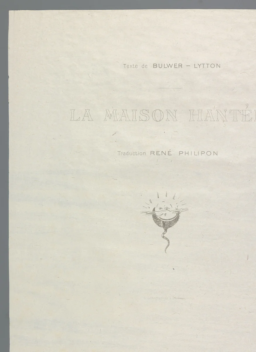 Frontispice by Odilon Redon, print, 1896
