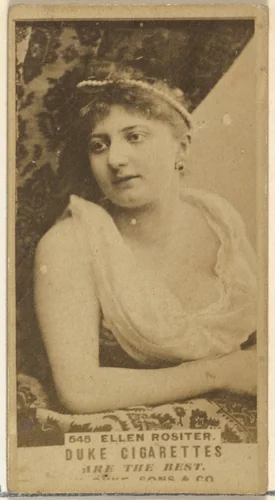 Card Number 545, Ellen Rositer, from the Actors and Actresses series (N145-7) issued by Duke Sons & Co. to promote Duke Cigarettes by W. Duke, Sons & Co., photograph, 1880-1889