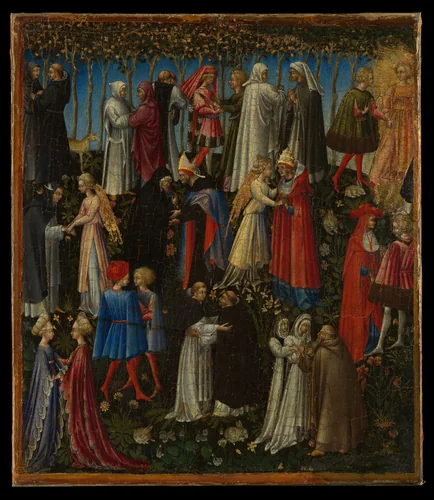 Paradise by Giovanni di Paolo, painting, 1445