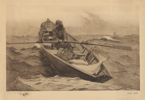 Fog Warning by Winslow Homer, print, 1887