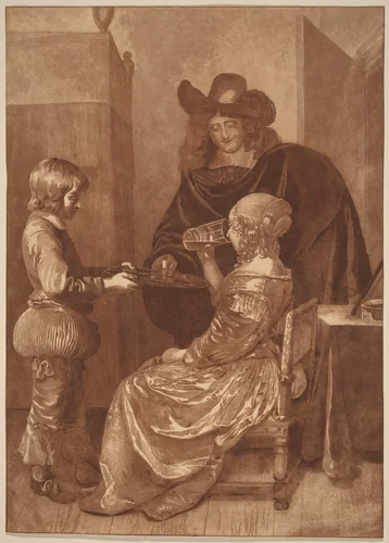 Cavalier and Lady with a Page by Cornelis Ploos van Amstel
Cornelis Brouwer
Gerard ter Borch, print, 1779-1781