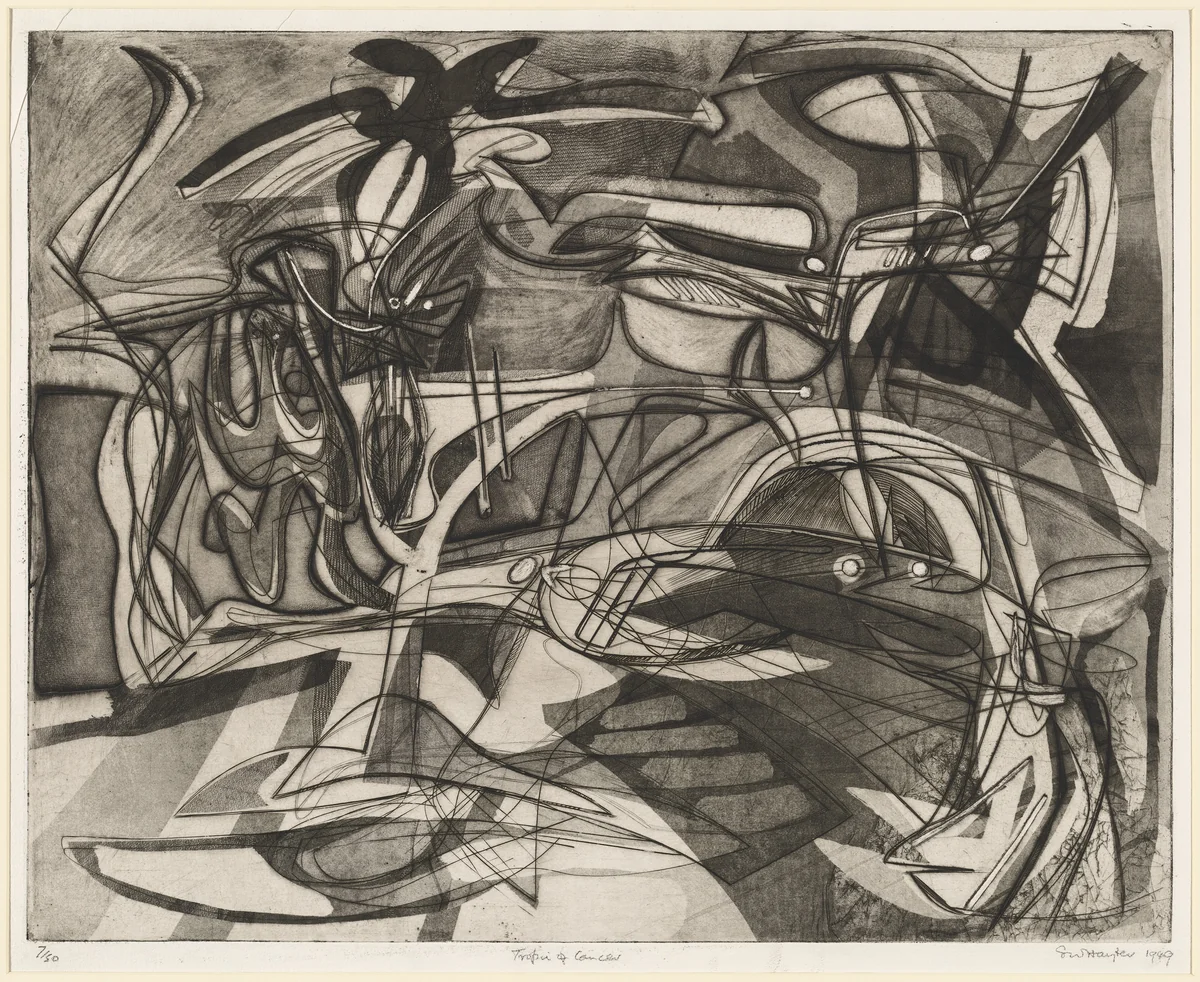 Tropic of Cancer by Stanley William Hayter, print, 1949