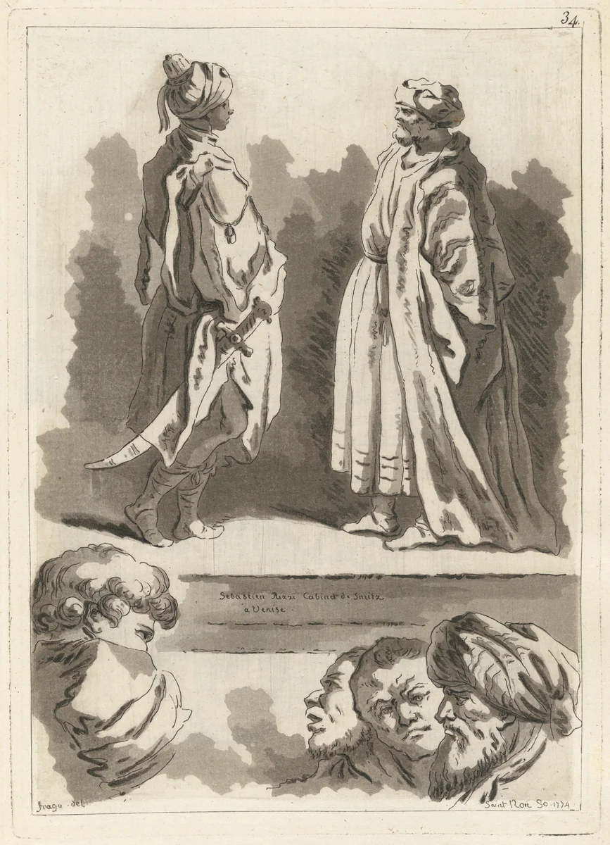 Fragments choisis dans les Peintures et les tableaux les plus intéressants des palais et des églises de l'Italie (Fragments chosen from the most interesting paintings and canvases of the palaces and churches of Italy) by Jean Claude Richard, volume, 1767-1775