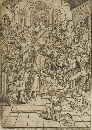 Christ Crowned with Thorns, page 72 from the Treasury (Schatzbehalter) by Michael Wolgemut, print, 1454-1519
