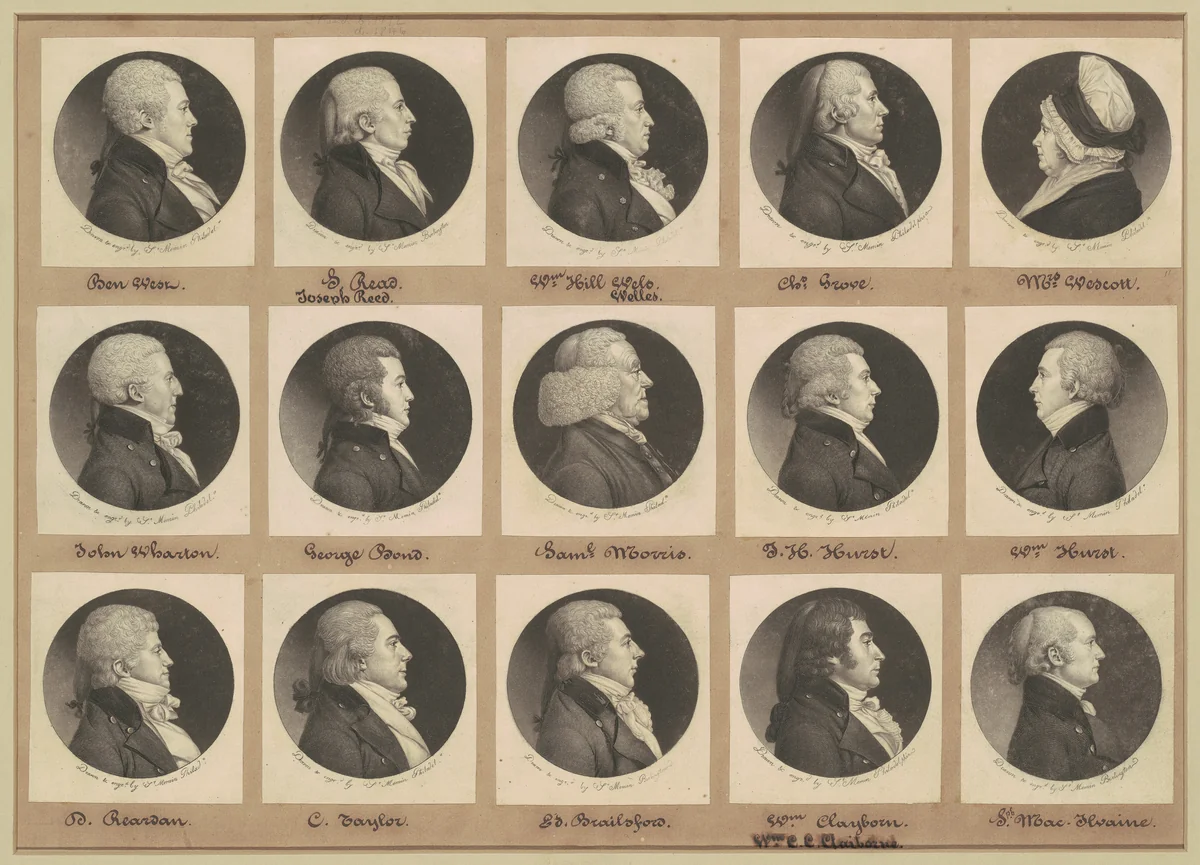Saint-Mémin Collection of Portraits, Group 11 by Charles B. J. Févret de Saint-Mémin, volume, 1798-1803